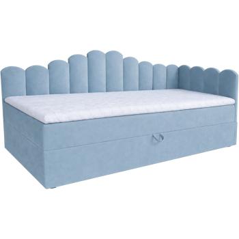 Łóżko dziecięce tapicerowane 80x200 NELA royal 48 prawe