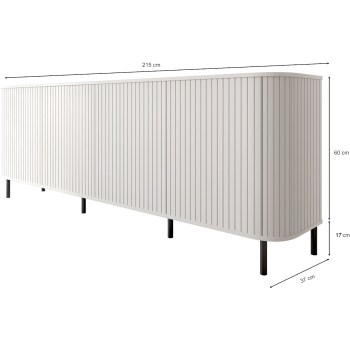 Wymiary: Komoda 4DN ZYLIO