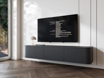 Komoda RTV wisząca ZYLIO 165 Czarny