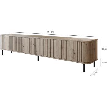 Wymiary: Komoda RTV ZYLIO 165N Dąb Artisan